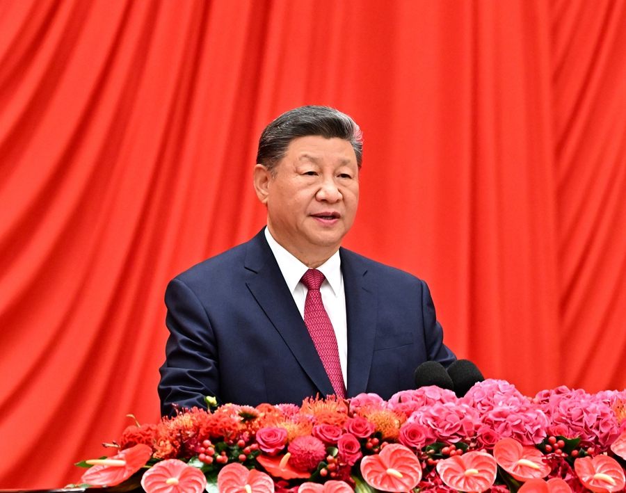 在庆祝中华人民共和国成立76周年招待会上的讲话